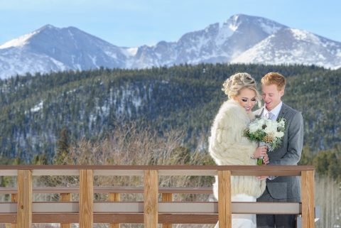 estes park winter wedding